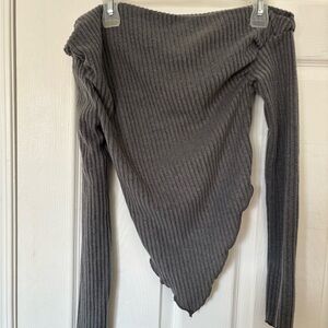 SHEIN Icon Charcoal Knit Sweater